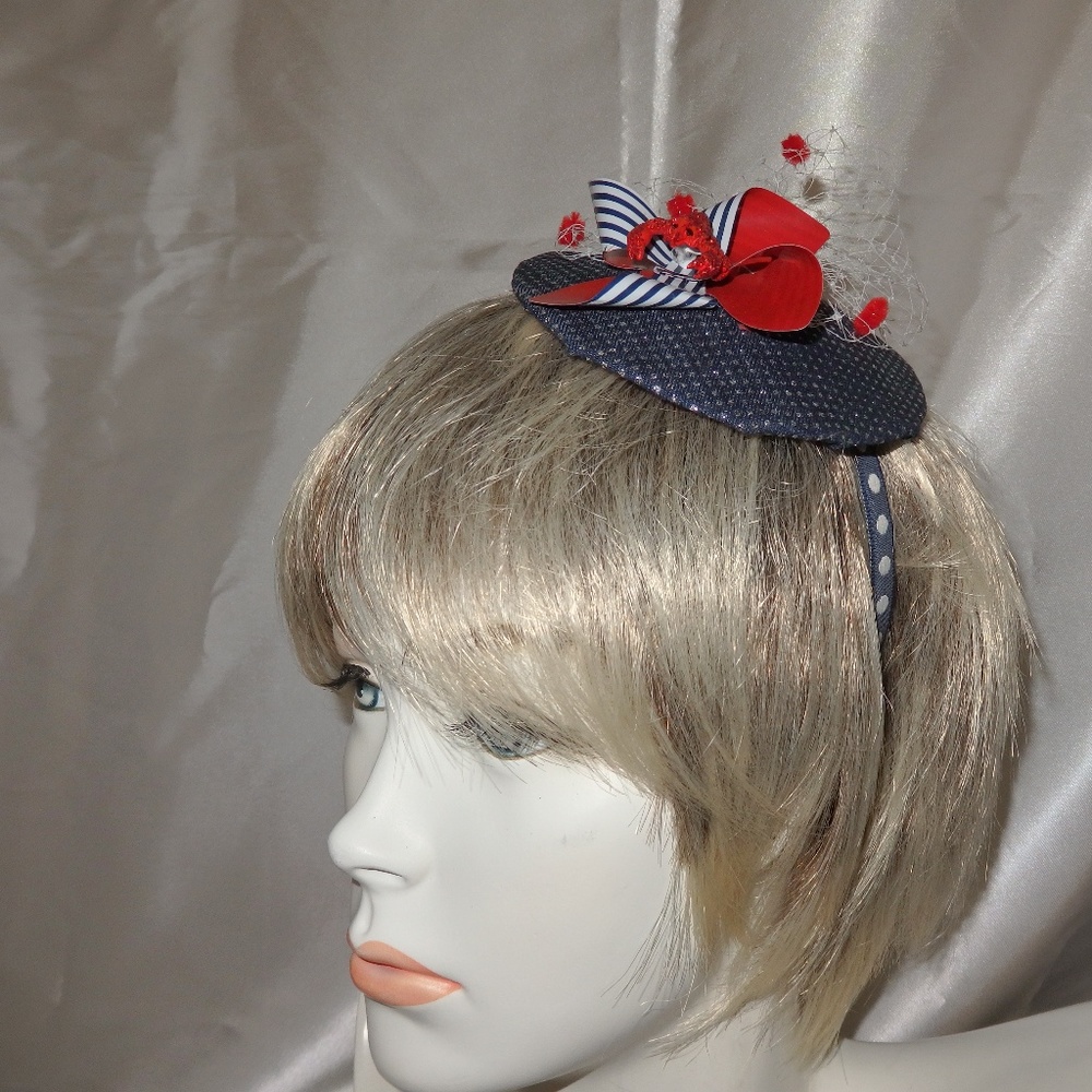 Red, White & Blue Fascinator